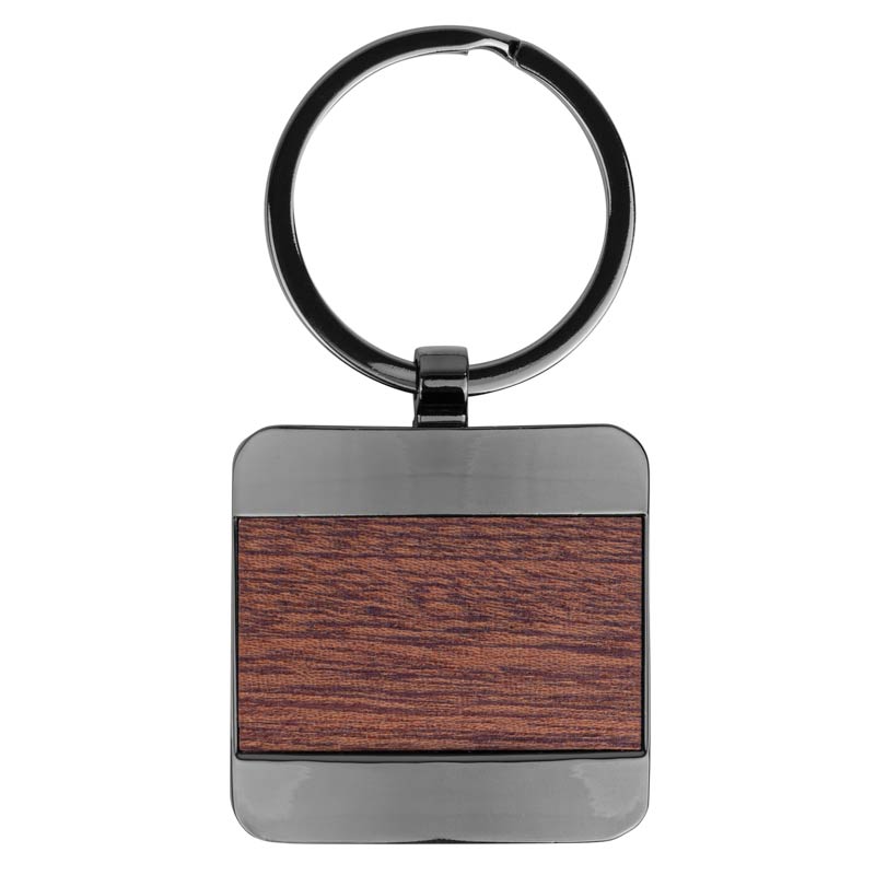 Bolton Square Wood Key Chain