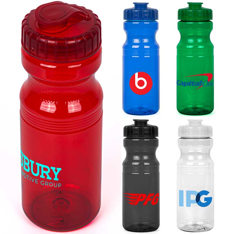 24oz Eco-Polyclear Bottle with Flip Top Lid