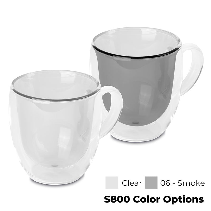 Double Wall Glass Mug 8.5 oz.