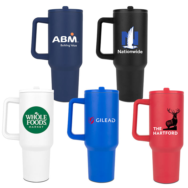 Hydravault FlipStraw Tumbler with Handle 40 oz. – High Caliber Line