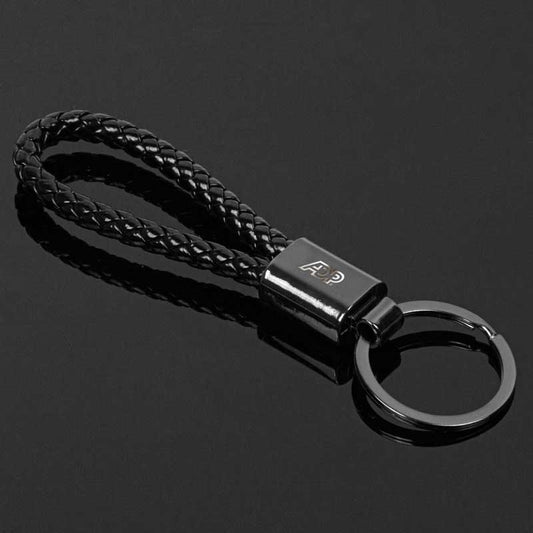 Gunmetal Braided Key Chain