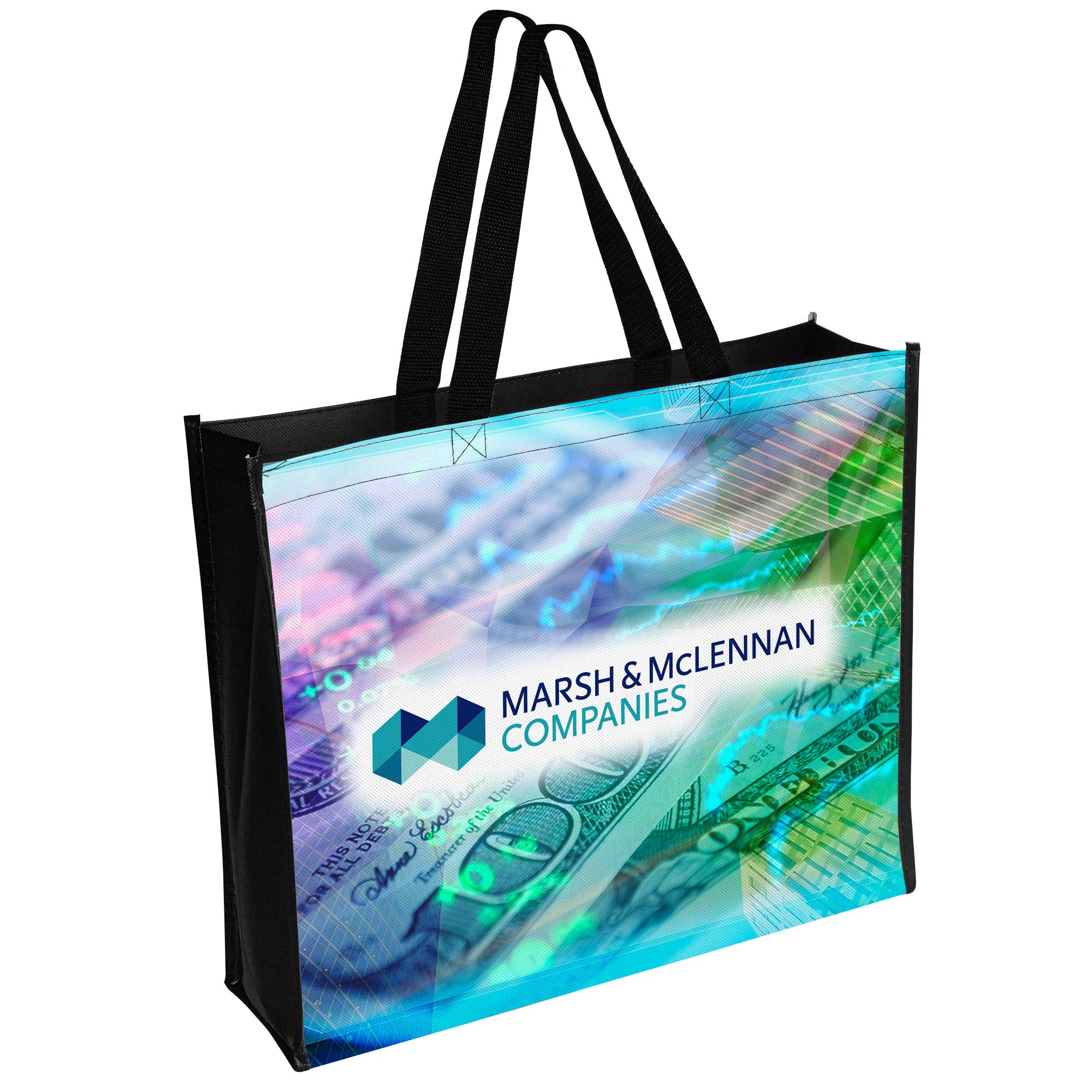 18” x 15” Laminated Full Color Tote Bag – High Caliber Line