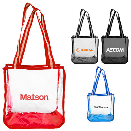 Eco-Friendly TPU Clear Gusset Shopping Tote