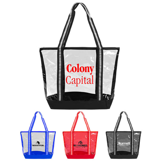See-Through Eco-Friendly Zipper Tote Bag
