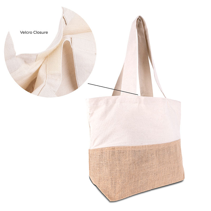 Atlast&co butcher products バック Cotton Canvas Tote Bag with Jute Gusset – High Caliber Line