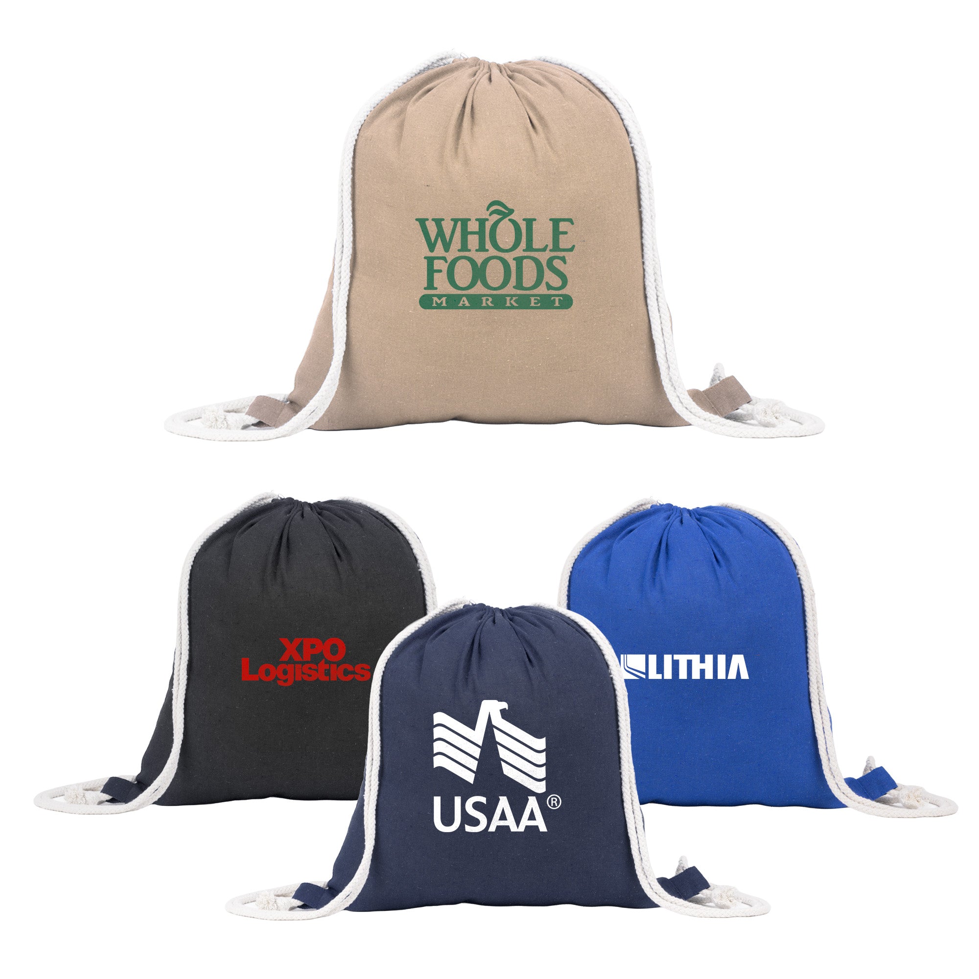 Recycled Threads Drawstring Bag – High Caliber Line
