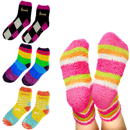 Soft Non-Slip Jacquard Grip Socks