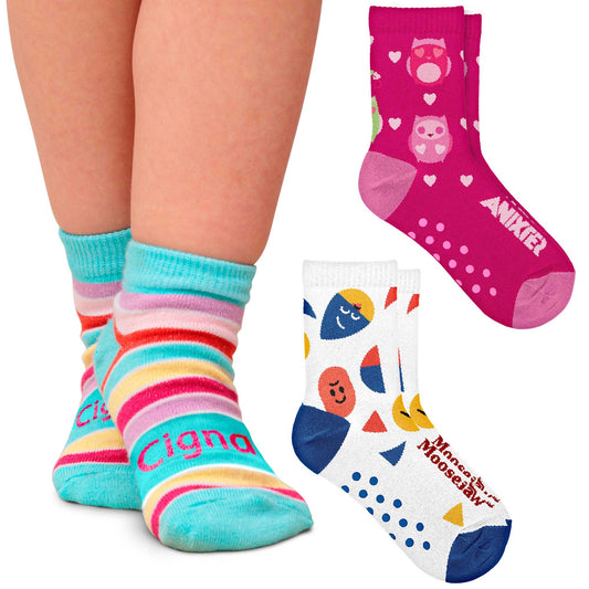 Kids Non-Slip Jacquard Grip Socks