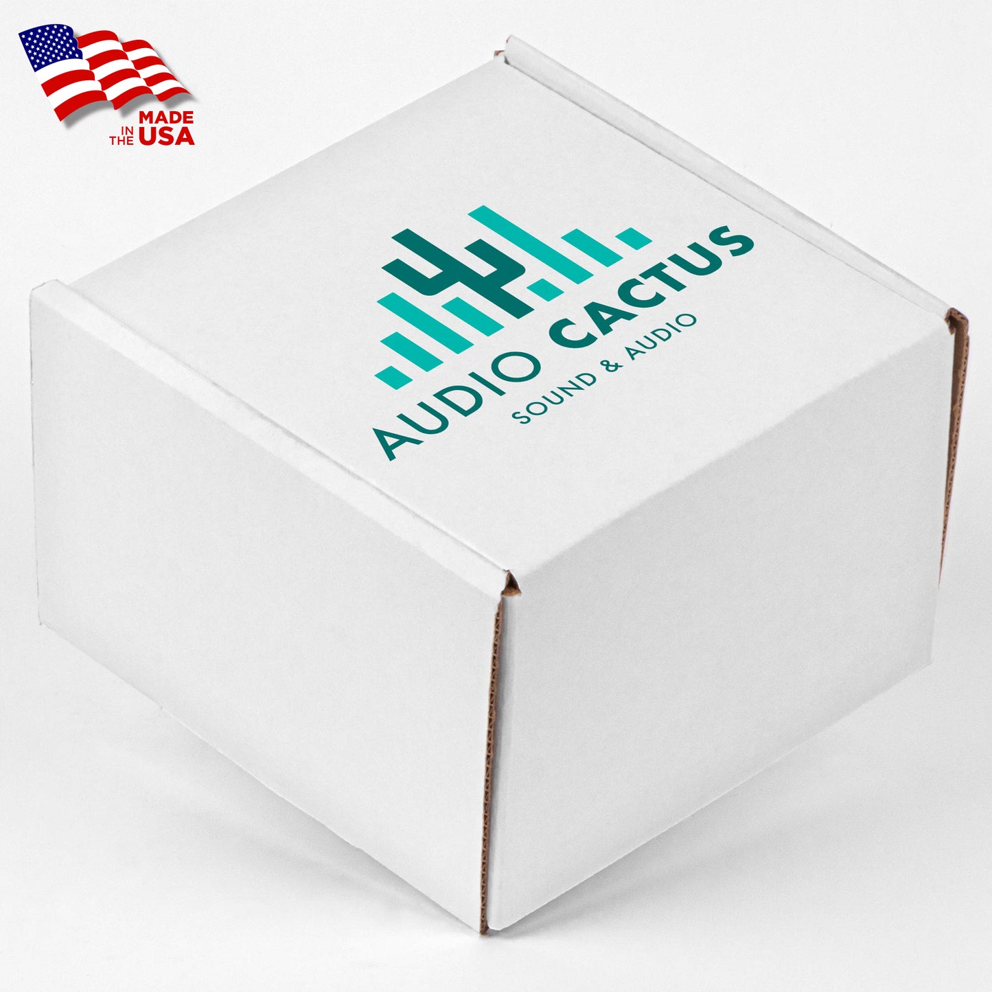 Screen Printed Corrugated Box Small 6x6x4 For Mailers, Gifting And Kits / (White Box Print, 1/0, Matte)