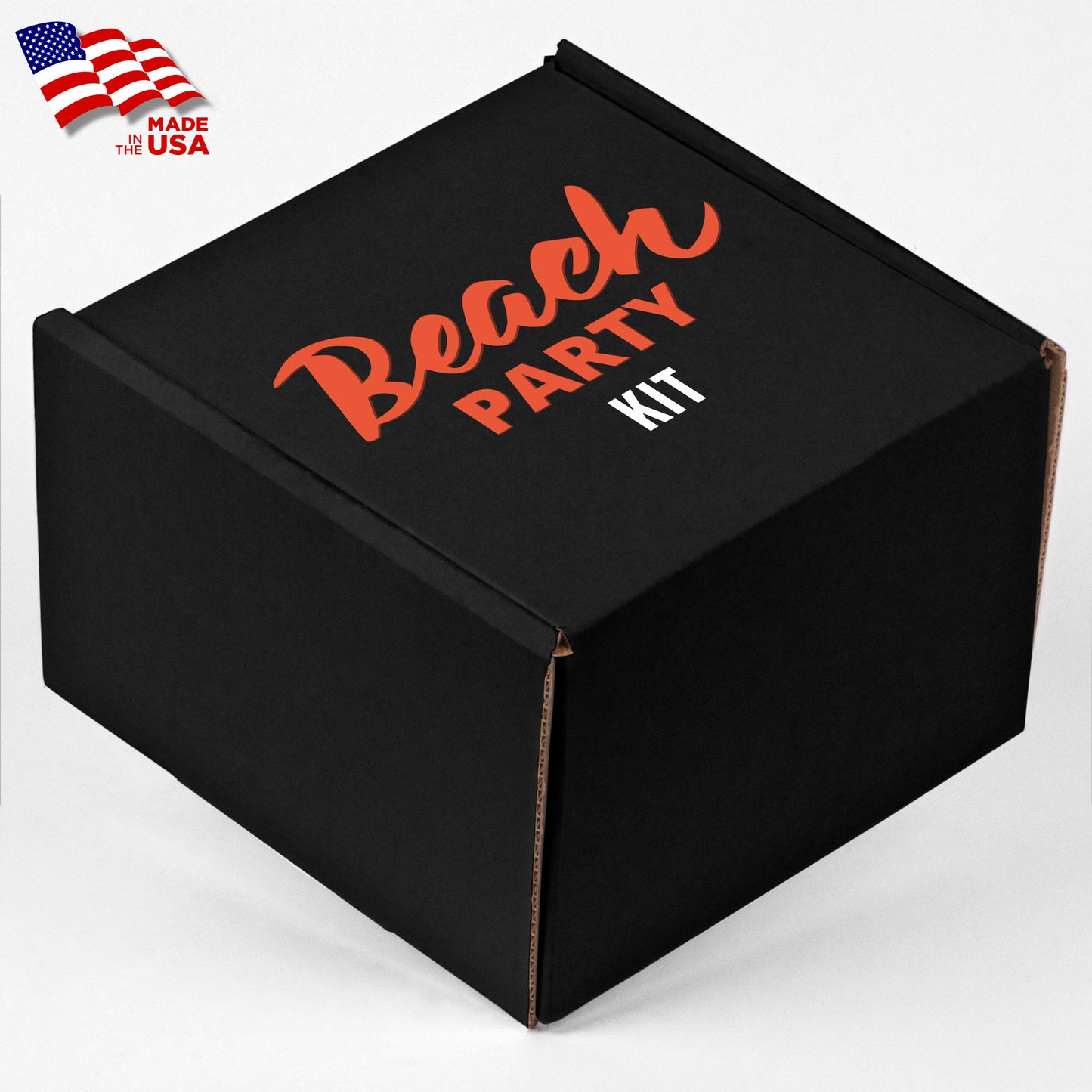 Screen Printed Corrugated Box Small 6x6x4 For Mailers, Gifting And Kits / (Black Box Print, 1/0, Matte)