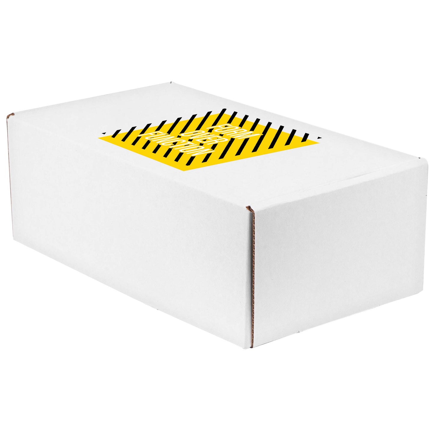 Screen Printed Corrugated Box Medium Box / 11x6.5x4 For Mailers, Gifting And Kits / (White Box Print, 1/0, Matte)