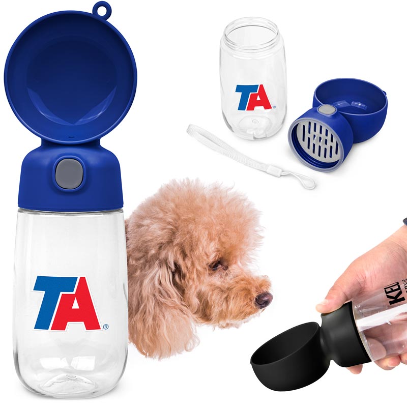 Pet 13 oz. Water Bottle with Bowl