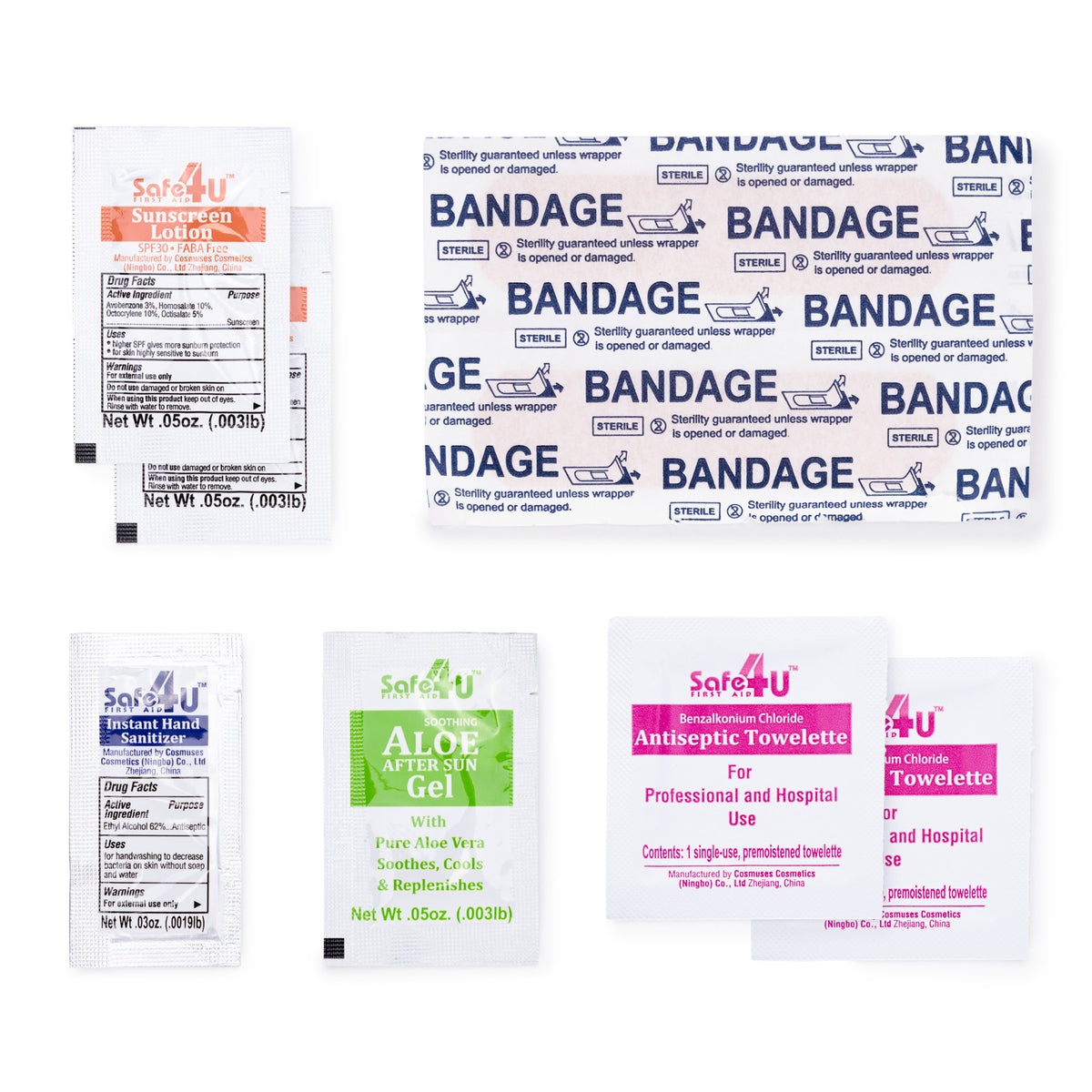 8pcs Compact Pocket Size First Aid Kit – High Caliber Line