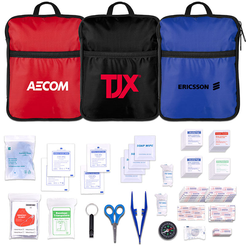 60pc First Aid Kit in Portable Traveling Bag