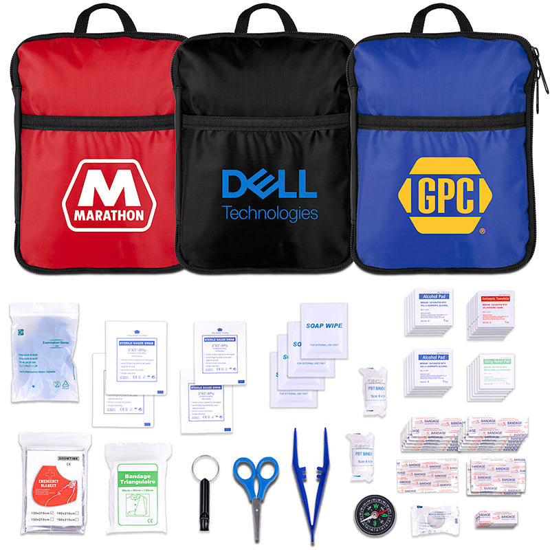 60pc First Aid Kit in Portable Traveling Bag