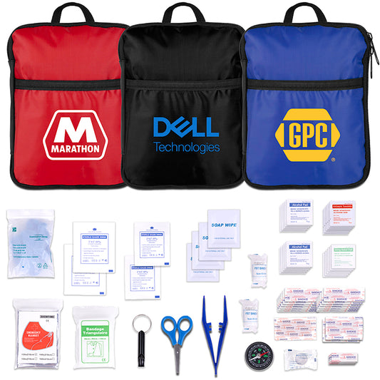 60pc First Aid Kit in Portable Traveling Bag