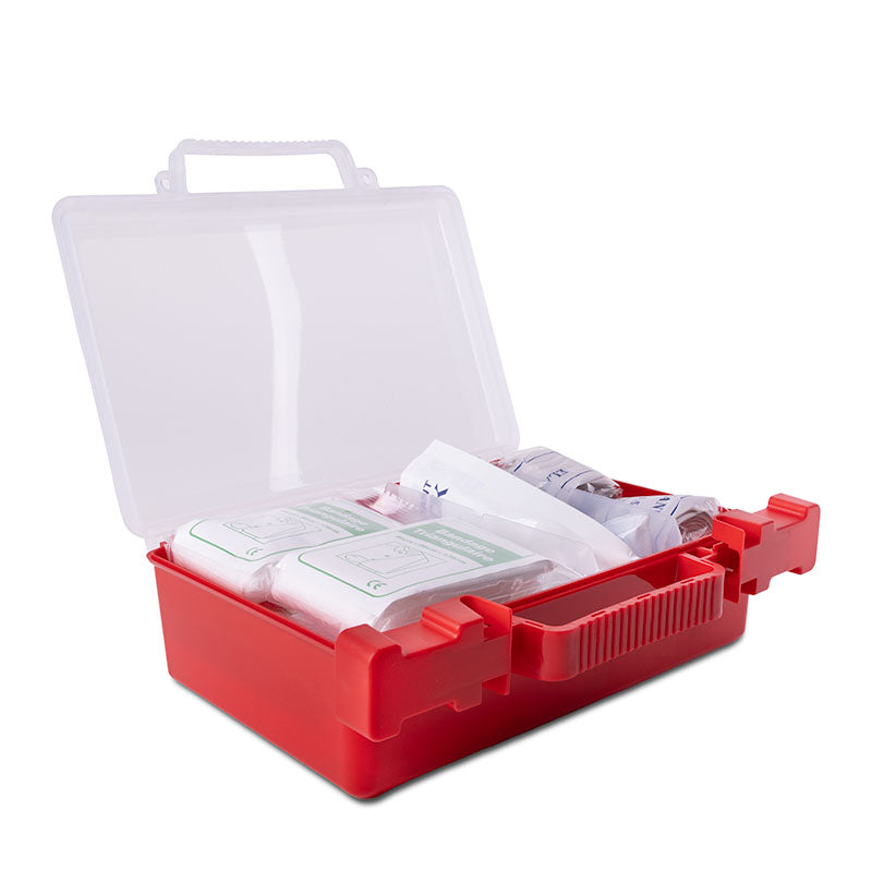 86pc OSHA Compliant First Aid Kit in Clear Hard Case