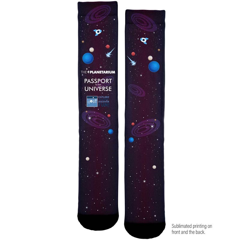 Custom Dye Sublimation Dress Socks