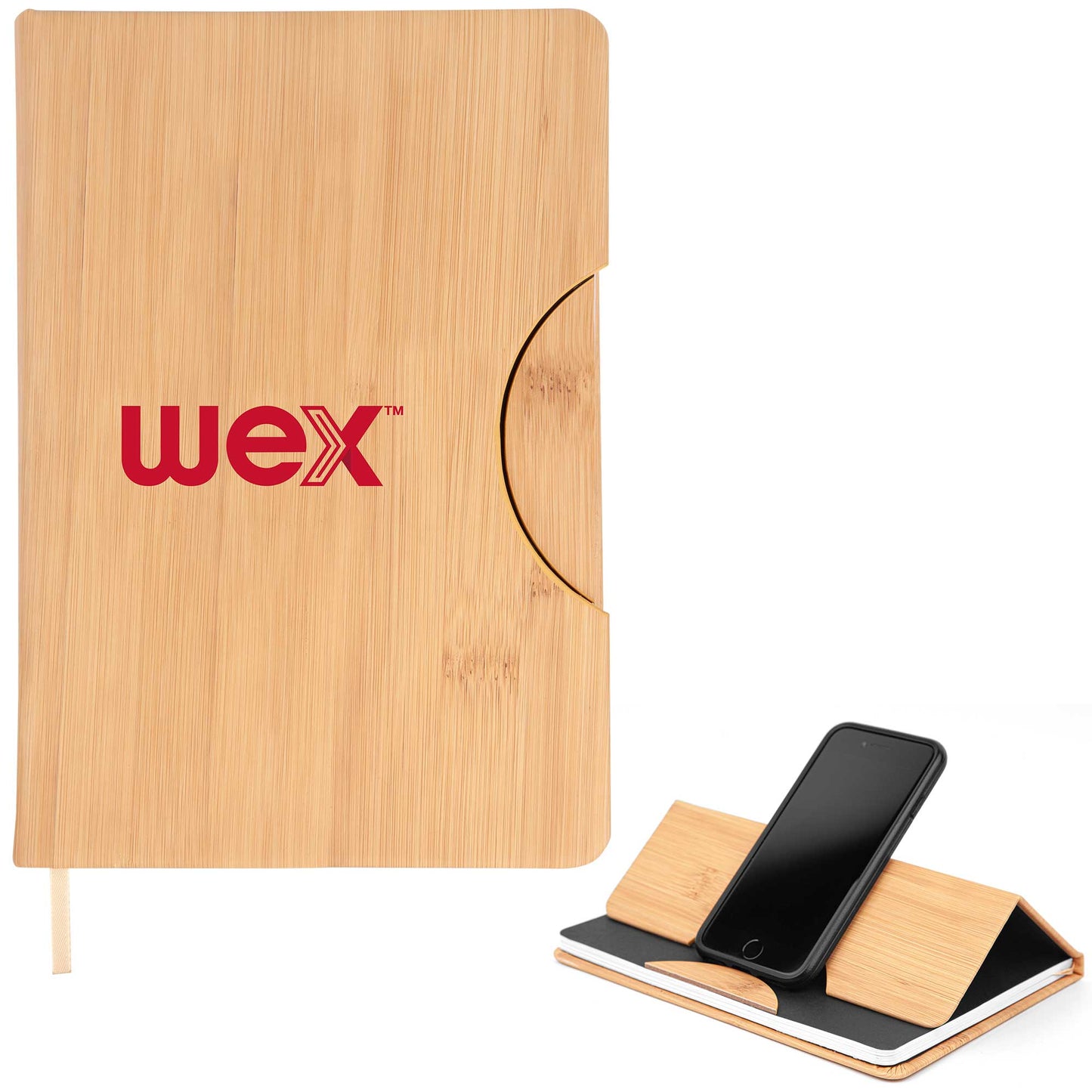 BambooCraft Journal with Phone Stand