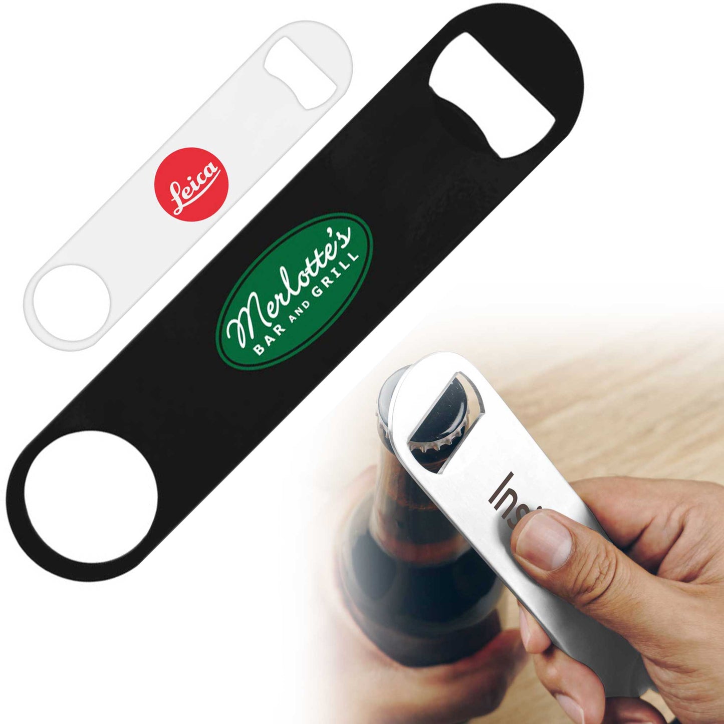 Bartender's Colored Stainless Steel Bottle Opener