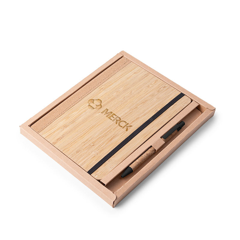 Bamboo & Cork Journal Set