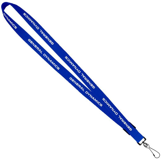 3/4" Original Fast Track Lanyard with Black J-Hook - Blue