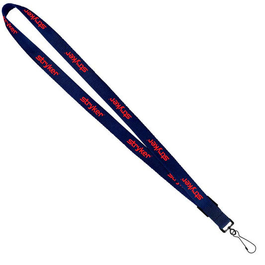 3/4" Original Fast Track Lanyard with Black J-Hook - Navy Blue