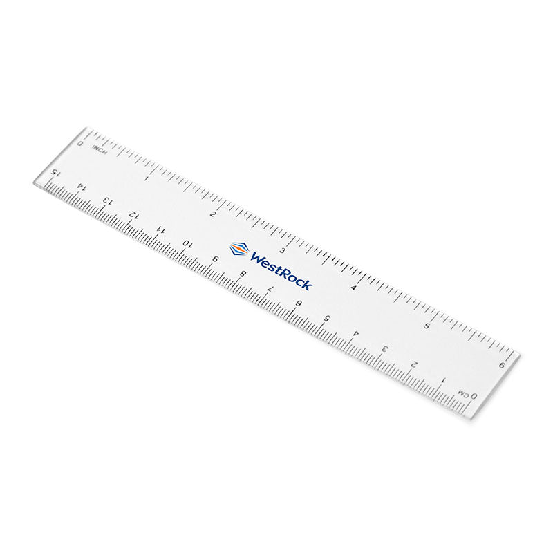 6 Inch Vertical Ruler Crystal Clear 6 Inch Ruler – High Caliber Line