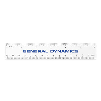 Crystal Clear 6 Inch Ruler