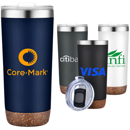22oz. Vacuum Insulated SS Tumbler with Cork Bottom
