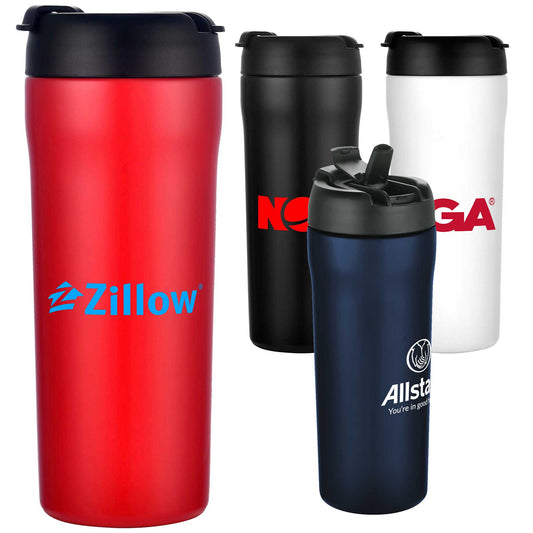 25oz. SS Travel Tumbler with Dual-Use Flip Lid