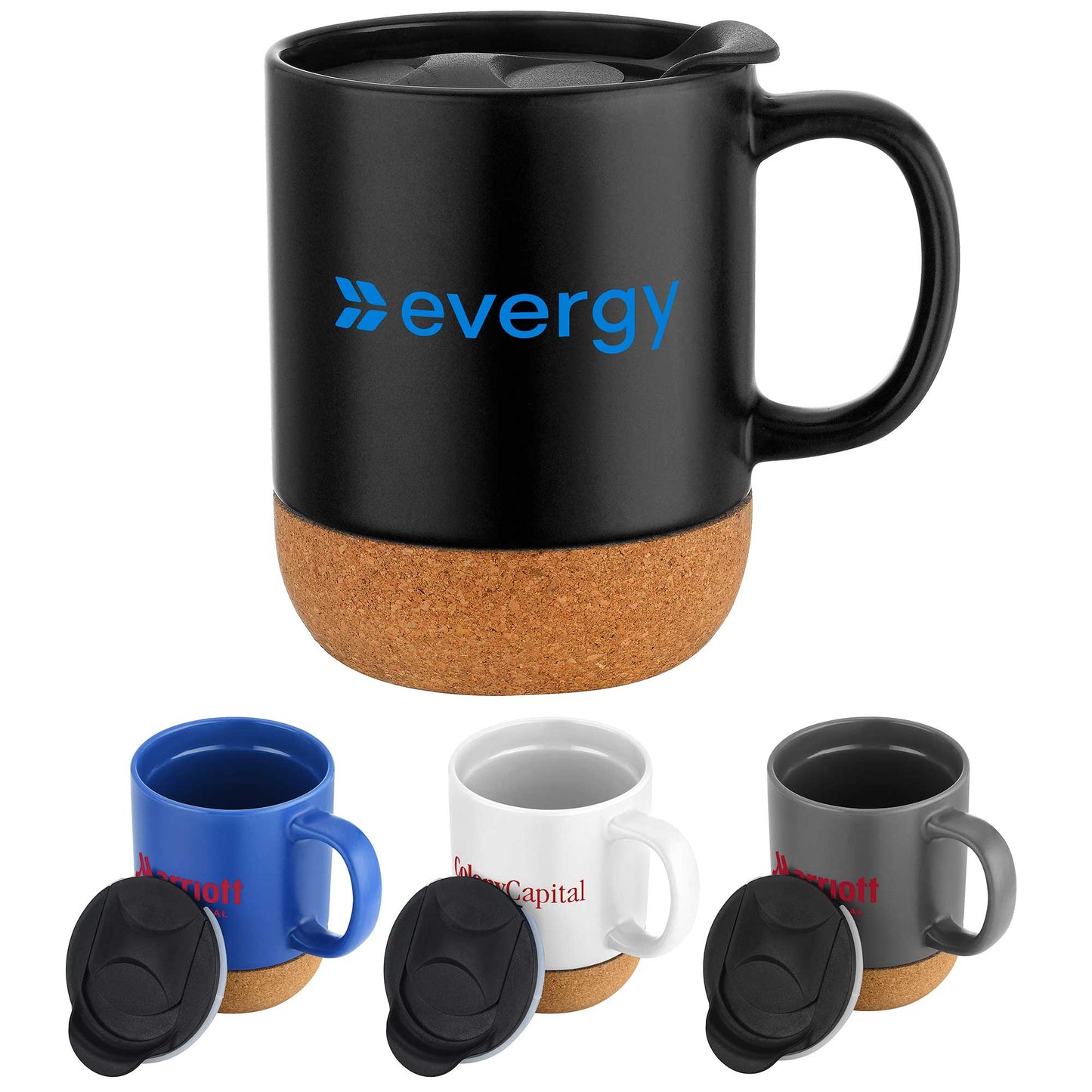 16oz. Ceramic Mug with Sealing Wood Lid