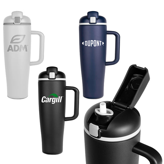 MaxHydrate 40oz. Pop Straw Bottle