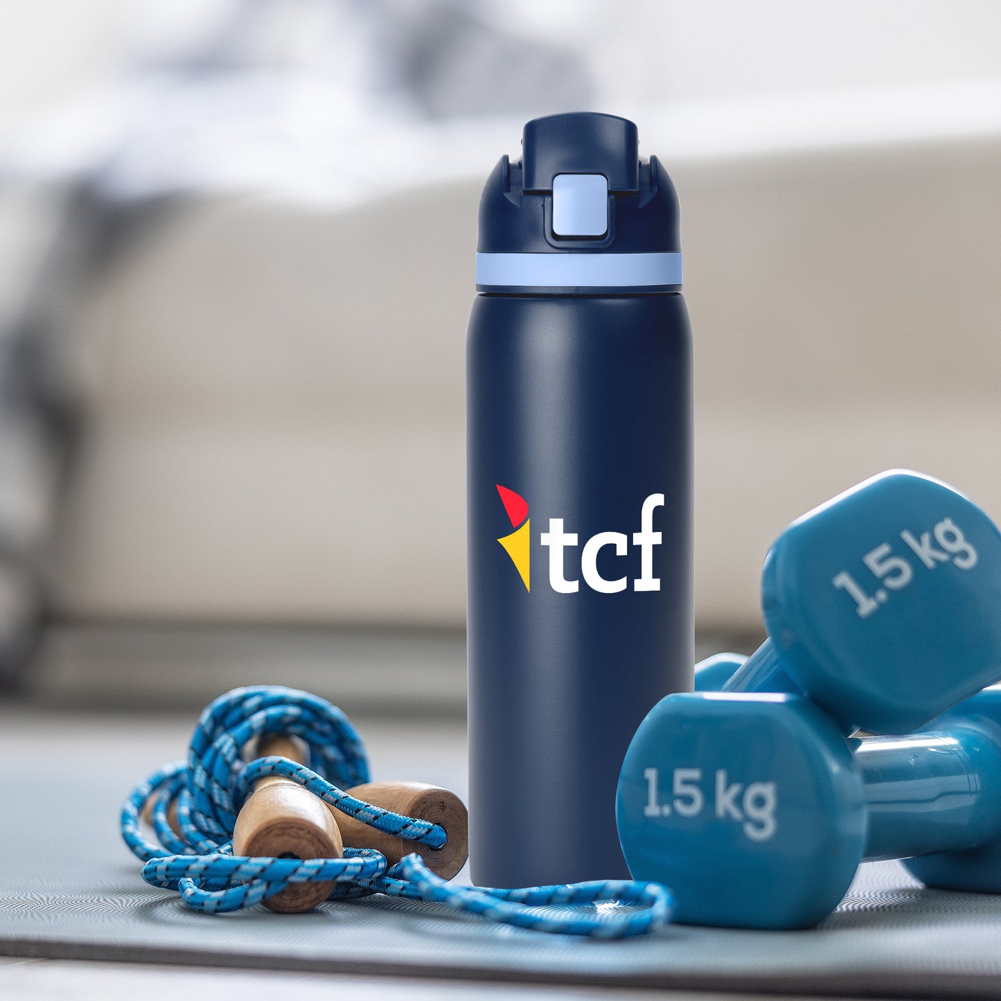 Navy-LIght Blue Trim