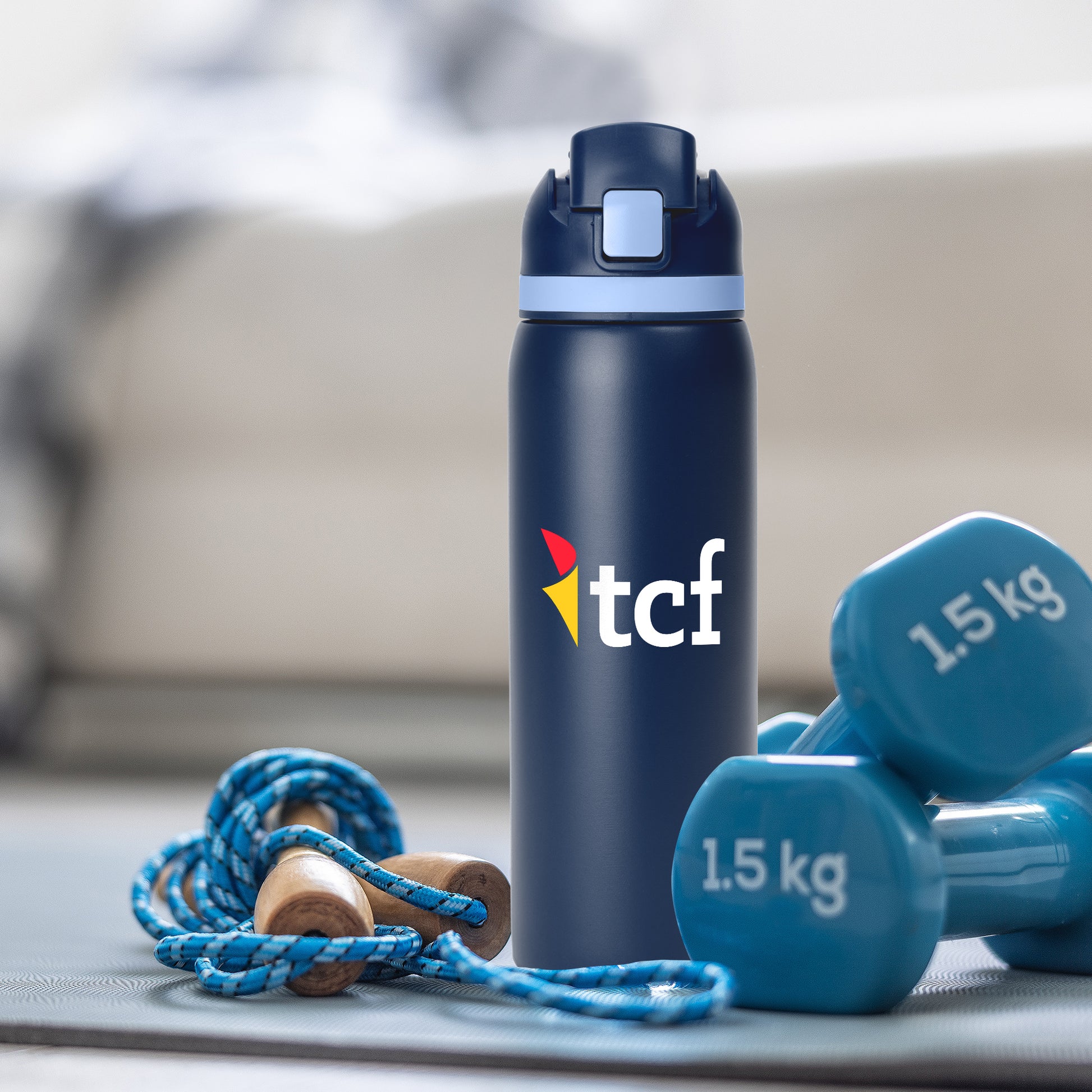 Navy-LIght Blue Trim