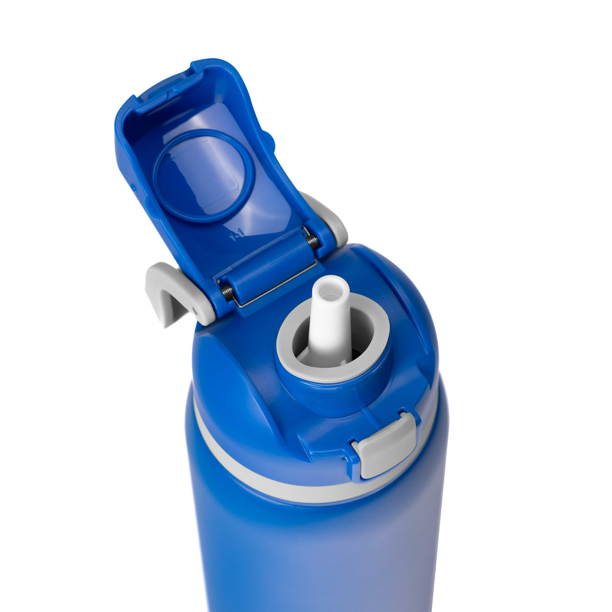 Two-Toned 27oz. Stainless Steel Pop Straw Bottle – High Caliber Line