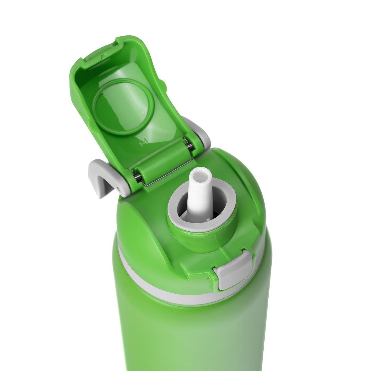 Two-Toned 27oz. Stainless Steel Pop Straw Bottle – High Caliber Line