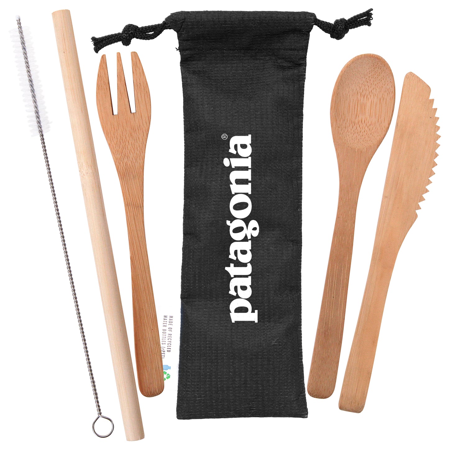 Bamboo Utensils with RPET Pouch