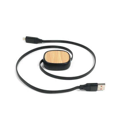 BambooRetract 4-in-1 Charging Cable