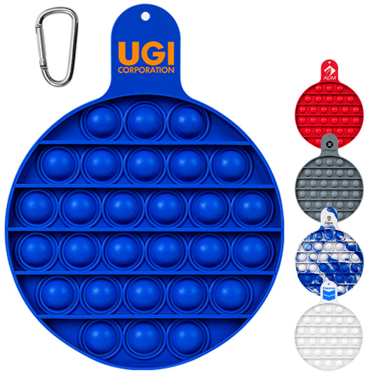 Round Fiddle Popper Silicone Sensory Fidget Toy