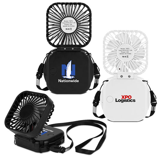 Portable Rechargeable Desk and Neck Fan