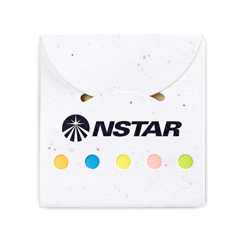 Biodegradable Notes Biodegradable Flower Seeded Sticky Note Pad – High Caliber Line