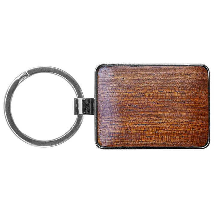ForgeWood Rectangle Keychain – High Caliber Line