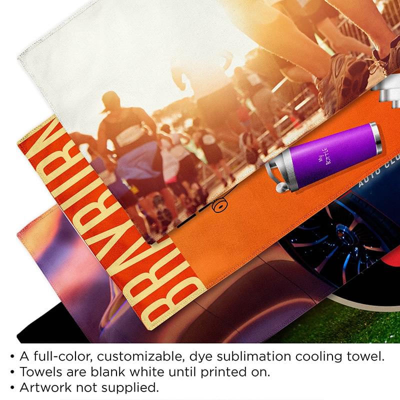 Very Kool Cooling Towel - Sublimation - White H710S-00