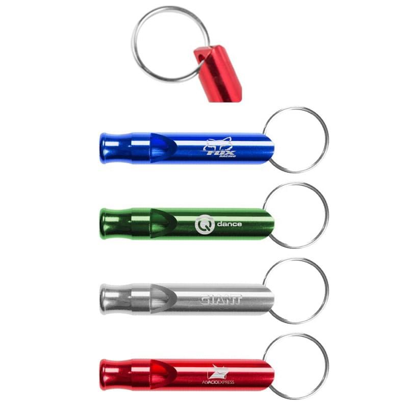 Aluminum Metal Whistle Key Chain