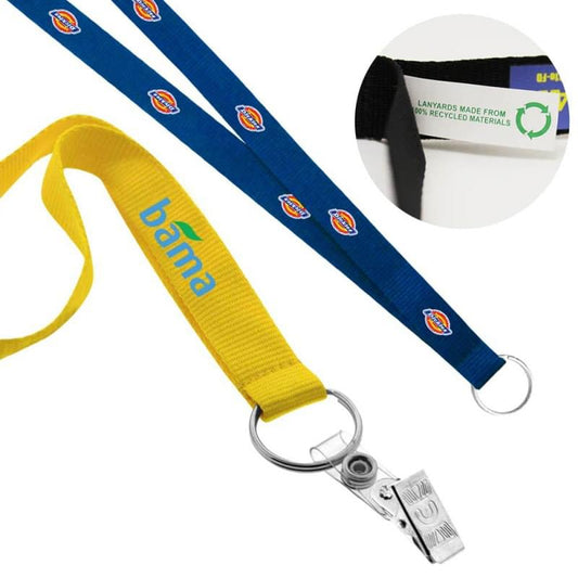 3/4" Recycled Screen Printed Lanyard