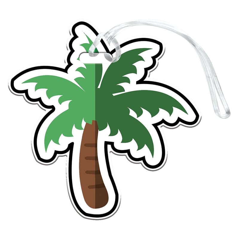 Palm tree luggage tag on sale